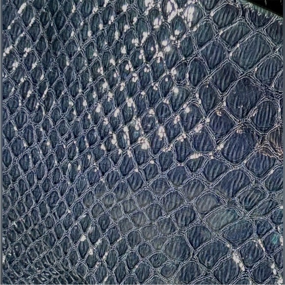 Gianni Bini Purse Shoulder Hobo Bag Gold Chain Snakeskin Blue Green Purple - Picture 5 of 7